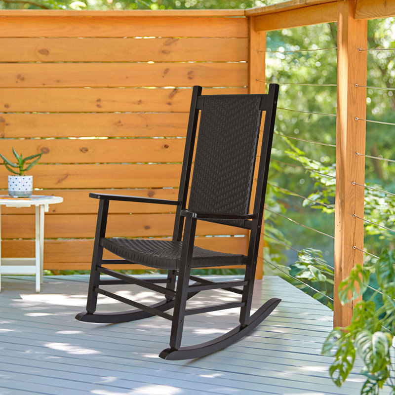 Woven rocking chair discount